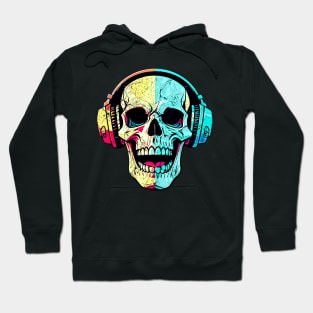 skull and headphones Hoodie